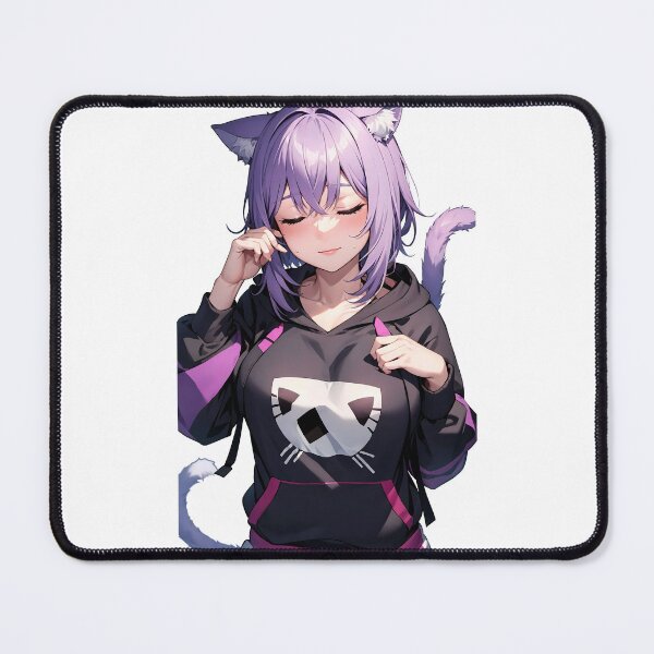 Item preview, Nekomata Okayu - Hololive Virtual Youtuber Fanart designed and sold by iloveanimechibi.