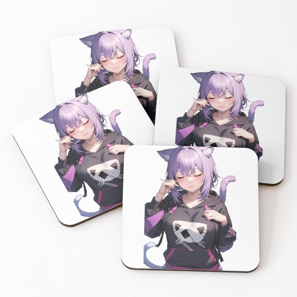 Item preview, Nekomata Okayu - Hololive Virtual Youtuber Fanart designed and sold by iloveanimechibi.
