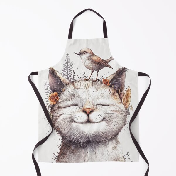 Item preview, Cat with bird designed and sold by aghnadarragh.
