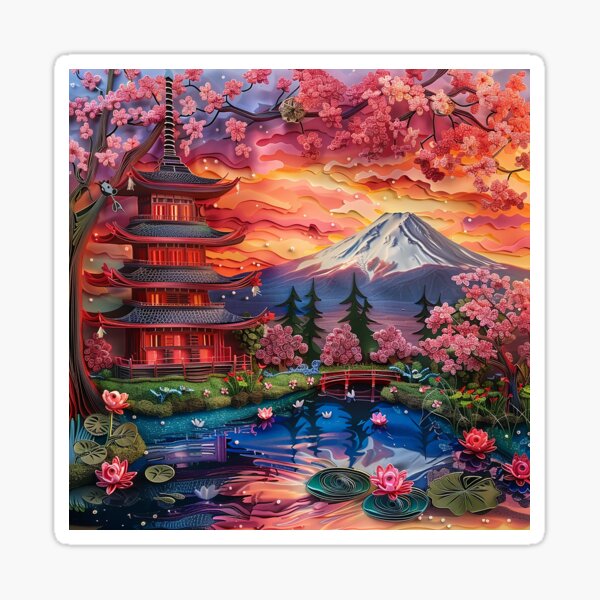 Item preview, Japanese Landscape Art designed and sold by nomiraclehere.