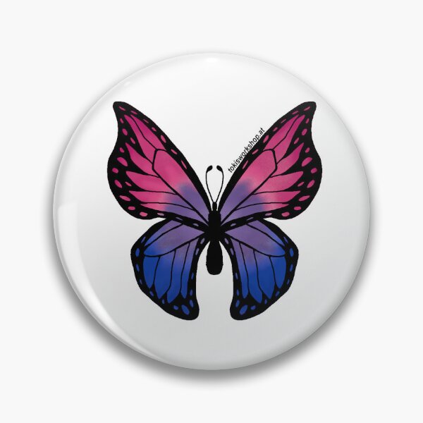 Item preview, Bisexual Pride Butterfly designed and sold by Toki's Workshop.