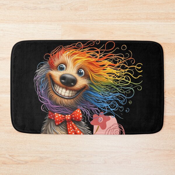 Item preview, Think Spring Colorful Funny Dog designed and sold by Ketique.