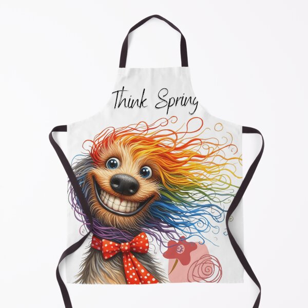 Item preview, Think Spring Colorful Funny Dog designed and sold by Ketique.