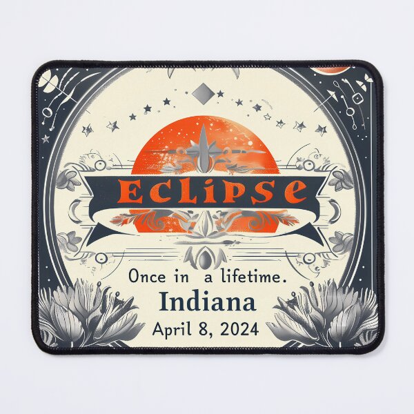 Item preview, Indiana 2024 Eclipse: Celestial Event Poster designed and sold by David Balzen.