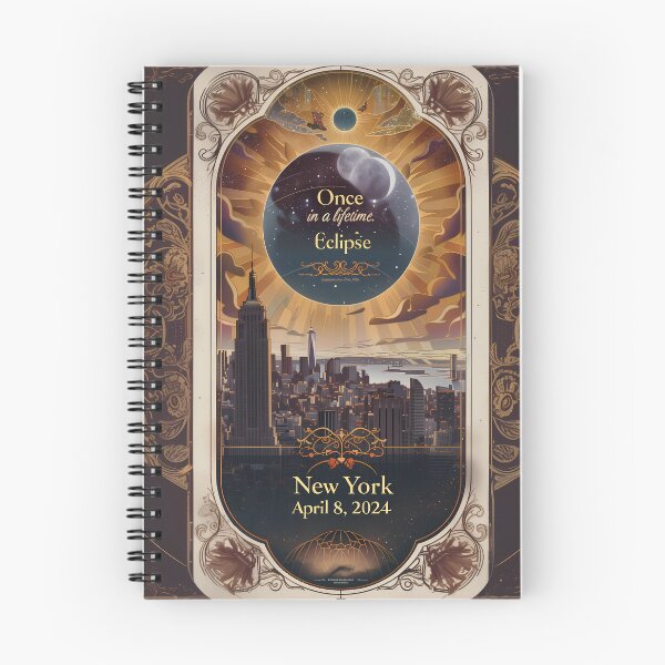 Item preview, NY 2024 Eclipse: Celestial Event Commemorative Poster designed and sold by David Balzen.