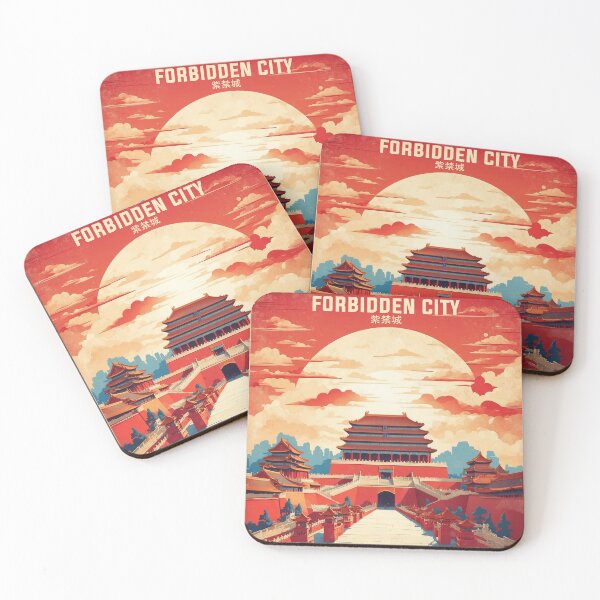 Item preview, La Ciudad Prohibida China Atardecer Viajes Vintage Turismo designed and sold by TravelersGems.