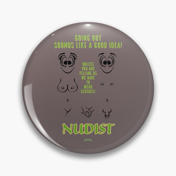 Item preview, Going out sounds good! Nudist Couple bits designed and sold by NUDIMS.