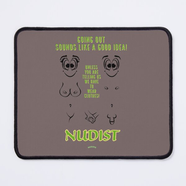 Item preview, Going out sounds good! Nudist Couple bits designed and sold by NUDIMS.
