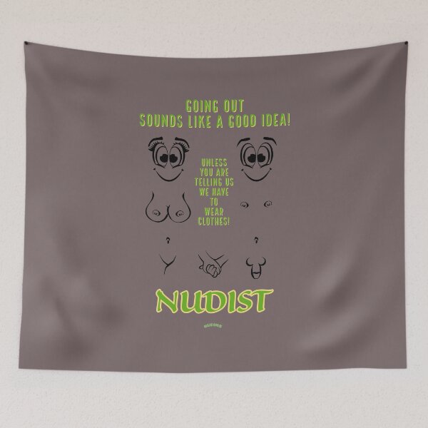 Item preview, Going out sounds good! Nudist Couple bits designed and sold by NUDIMS.