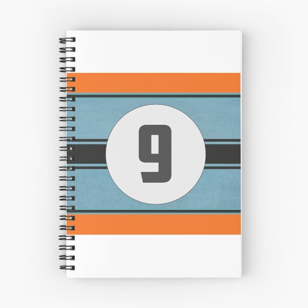 Item preview, Light Blue and Orange Racing Graphics, Racing Livery with #9 designed and sold by mmmkei.