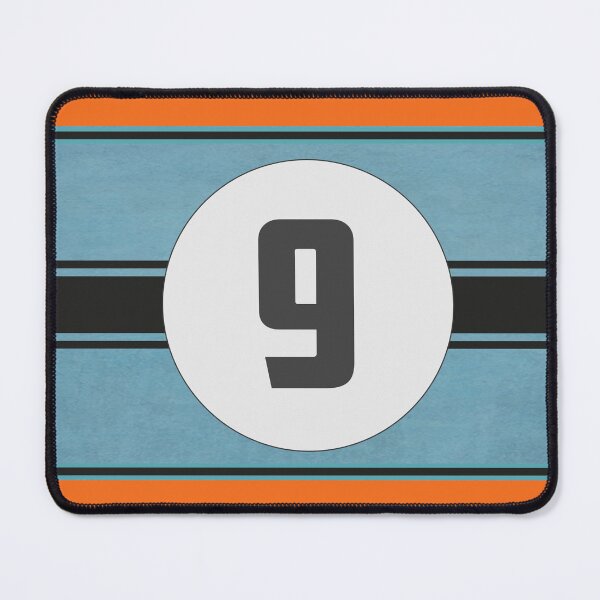 Item preview, Light Blue and Orange Racing Graphics, Racing Livery with #9 designed and sold by mmmkei.