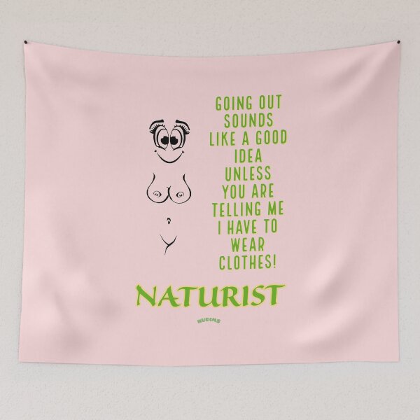 Item preview, Going out sounds good! Nudist Female Naturist designed and sold by NUDIMS.