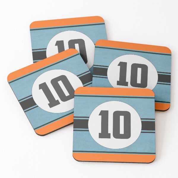 Item preview, Light Blue and Orange Racing Graphics, Racing Livery with #10 designed and sold by mmmkei.