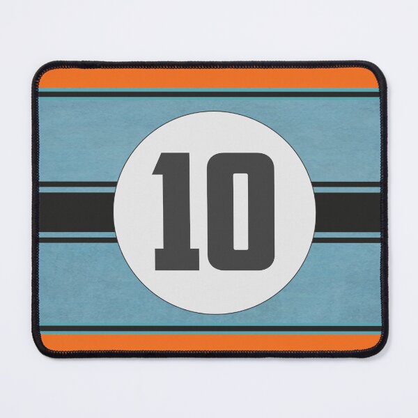 Item preview, Light Blue and Orange Racing Graphics, Racing Livery with #10 designed and sold by mmmkei.