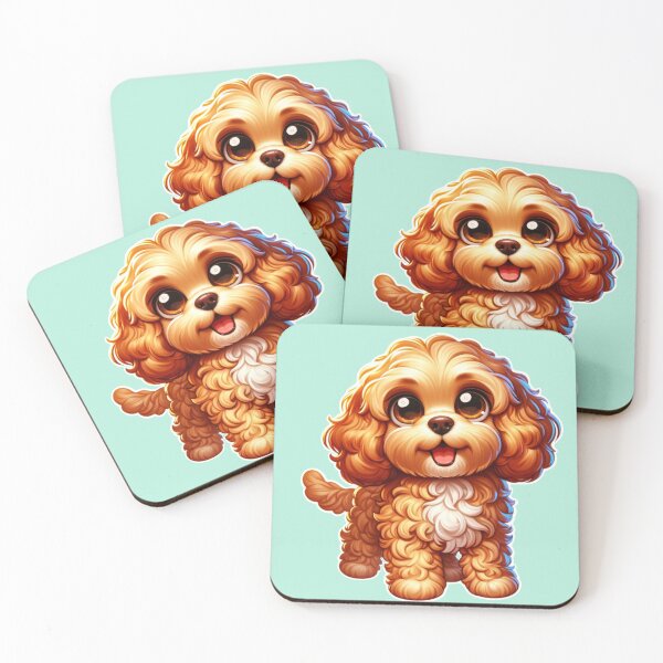 Aperçu de l'œuvre Abricot Cockapoo Chien Mignon Sticker créée et vendue par CritterManiaUK.