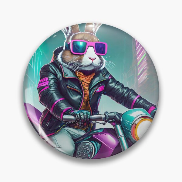 Item preview, Bunny on a Motorcycle designed and sold by BADESIGNZZ.