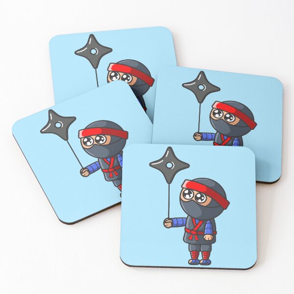 Item preview, Chibi Ninja Holding A Ninja Star Ballon designed and sold by Charcoalart.