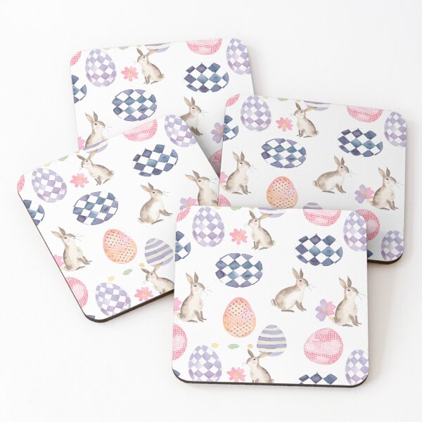 Item preview, Charming Easter Bunny and Patterned Eggs: Watercolor Seamless Pattern for Spring Celebrations and Decor designed and sold by David Balzen.