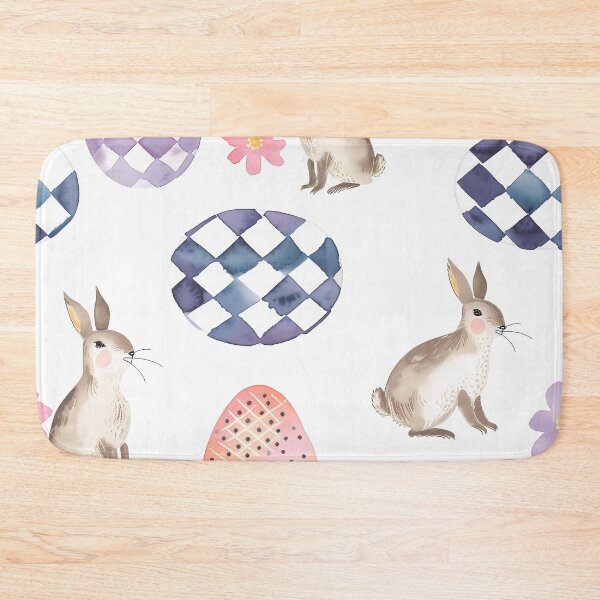 Item preview, Charming Easter Bunny and Patterned Eggs: Watercolor Seamless Pattern for Spring Celebrations and Decor designed and sold by David Balzen.