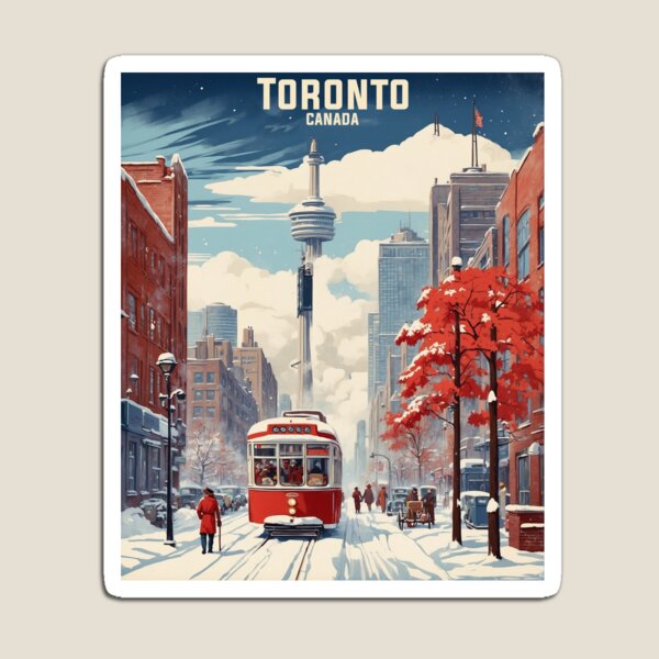 Item preview, Toronto Ontario Canada Snow Starry Night Vintage Tourism designed and sold by TravelersGems.