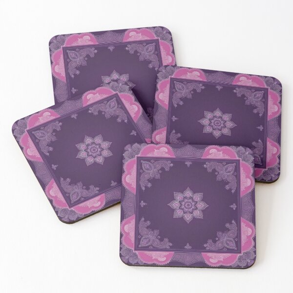 Item preview, RogerPattern - "Mystical Charm: Purple & Pink Bandana Print" designed and sold by RogerPattern.