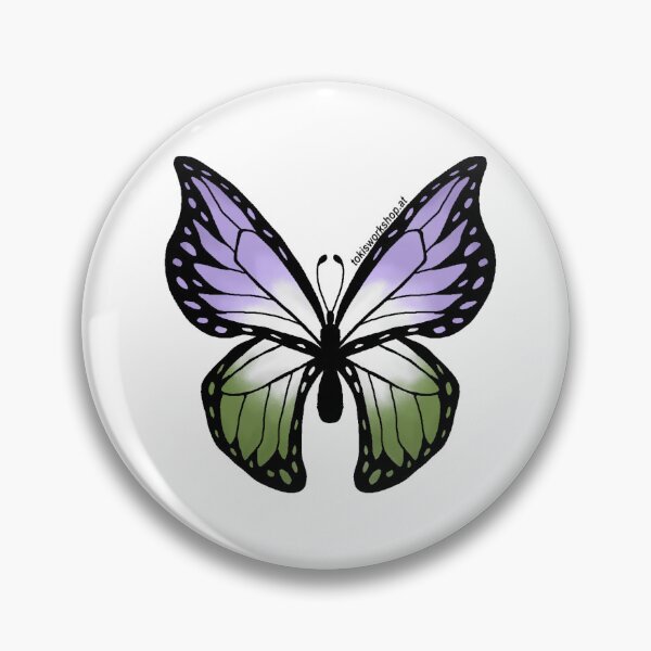 Item preview, Genderqueer Pride Butterfly designed and sold by Toki's Workshop.