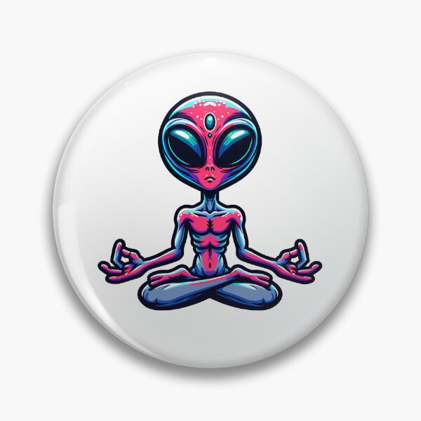 Item preview, Alien Yoga Meditation Pose designed and sold by KD Merch.