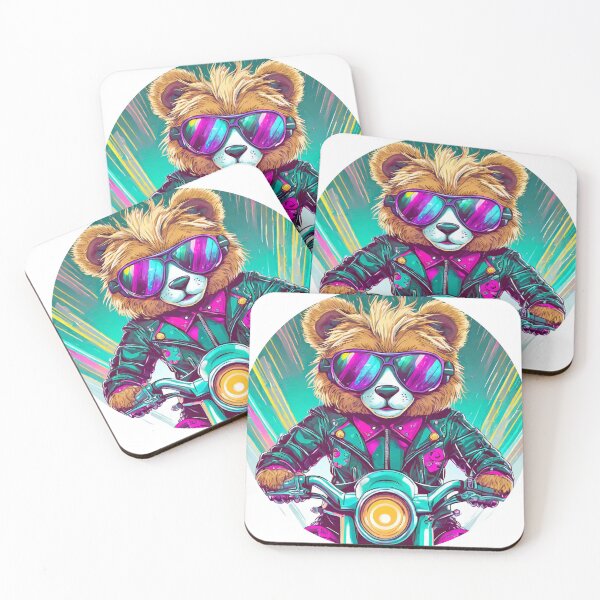 Item preview, cool Teddy Bear on a Motorcycle designed and sold by BADESIGNZZ.