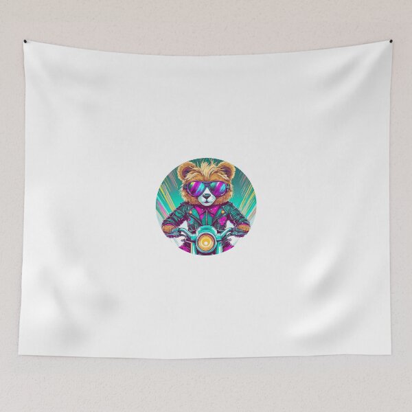 Item preview, cool Teddy Bear on a Motorcycle designed and sold by BADESIGNZZ.