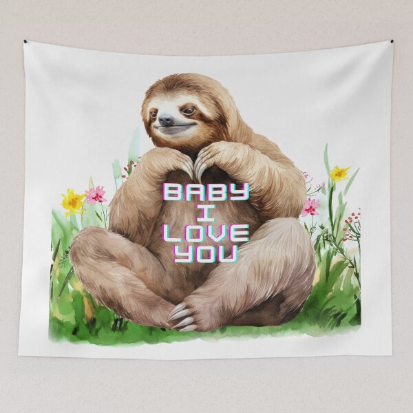 Item preview, Cute sloths, cute wildlife, natural beauty designed and sold by MissCirce1993.