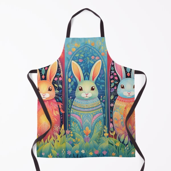 Item preview, Enchanted Easter Bunnies in Floral Paradise: Vibrant Spring Art Collection designed and sold by David Balzen.