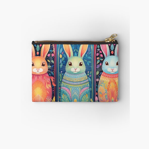 Item preview, Enchanted Easter Bunnies in Floral Paradise: Vibrant Spring Art Collection designed and sold by David Balzen.