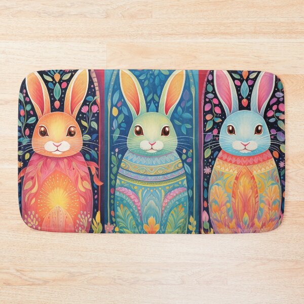 Item preview, Enchanted Easter Bunnies in Floral Paradise: Vibrant Spring Art Collection designed and sold by David Balzen.