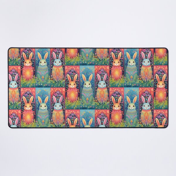 Item preview, Enchanted Easter Bunnies in Floral Paradise: Vibrant Spring Art Collection designed and sold by David Balzen.