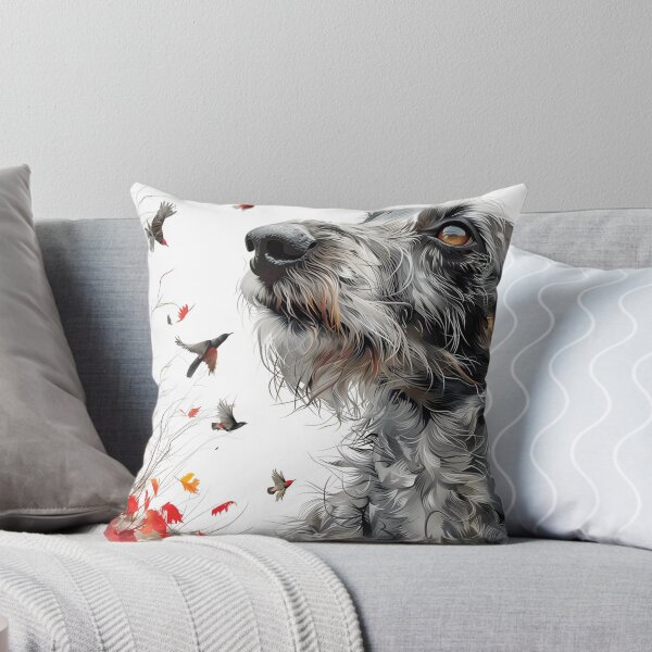 Item preview, Deerhound with birds designed and sold by aghnadarragh.