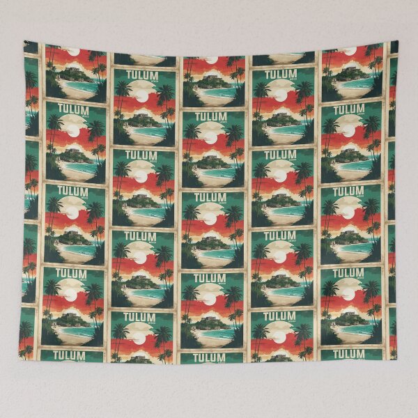 Item preview, Tulum Yucatan Mexico Vintage Travel Tourism designed and sold by TravelersGems.