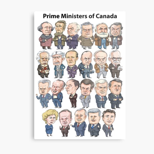 Prime Ministers of Canada Metal Print