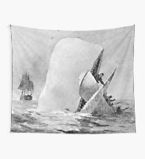 Moby Dick Book Vintage Wall Tapestry