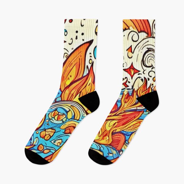 Item preview, Ocean Fire Badaist Artwork designed and sold by Health And Fitness Posts e-Store.