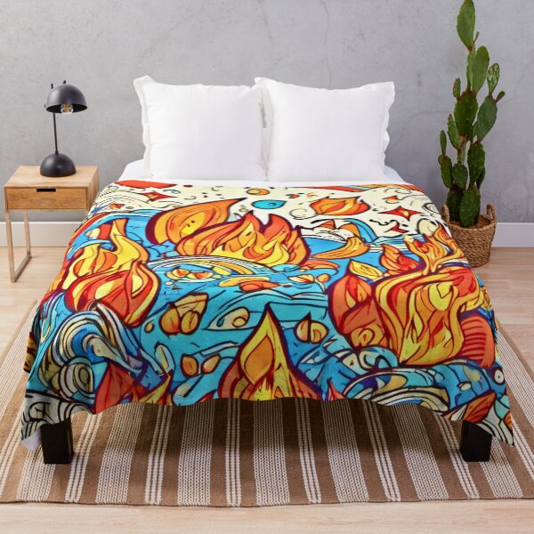 Item preview, Ocean Fire Badaist Artwork designed and sold by Health And Fitness Posts e-Store.