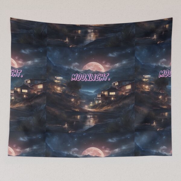 Item preview, Moon light night premium painting designed and sold by ProzixART.