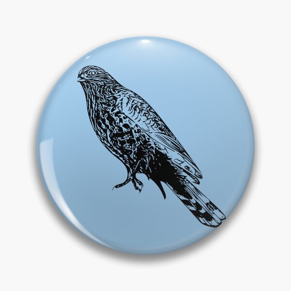 Item preview, Sharp Shinned Hawk Black Design  designed and sold by designsasstultd.