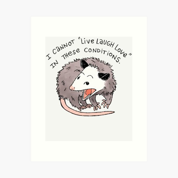 Item preview, Opossum Live Laugh Love designed and sold by Margaeroux.
