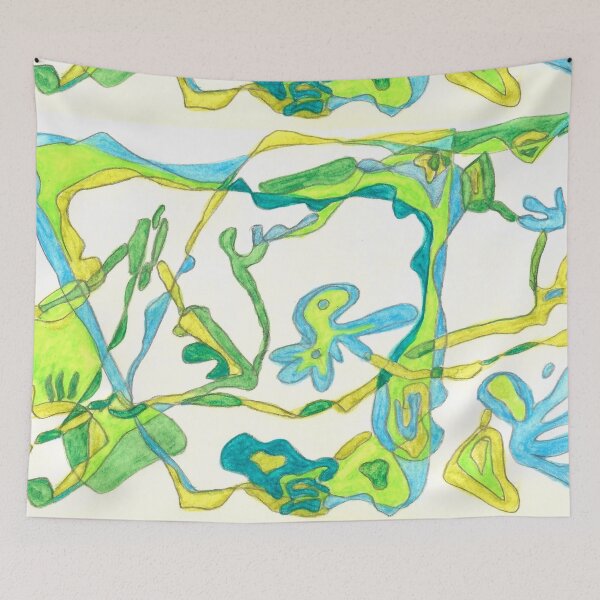 Item preview, greens blues designed and sold by Tereza Pilar  Art.