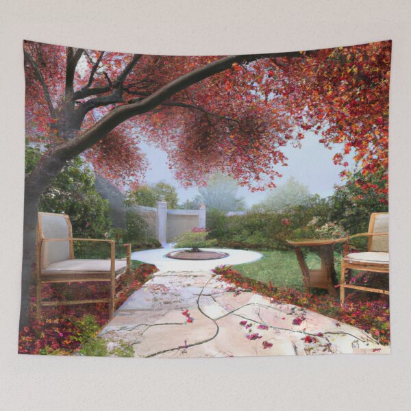 Item preview, Painting Autumn in Our Garden designed and sold by jackbermess.