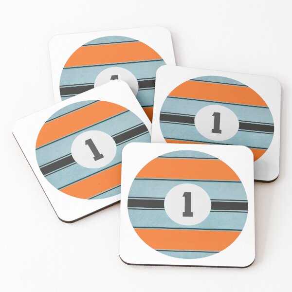 Item preview, Light Blue and Orange Racing Graphics, Racing Livery with #1 designed and sold by mmmkei.