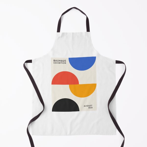 Item preview, Bauhaus Semi Circles Red Blue Yellow Black designed and sold by ahumbleconcept.