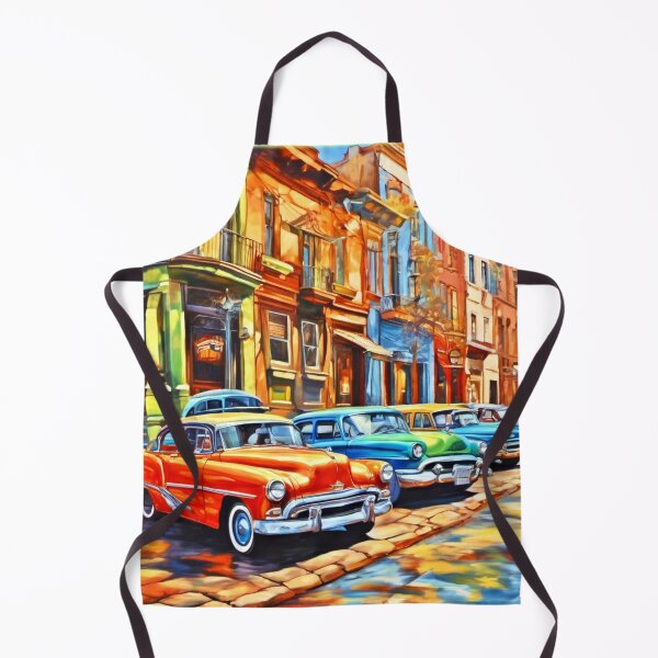 Item preview, Vintage Car Art Painting designed and sold by Health And Fitness Posts e-Store.