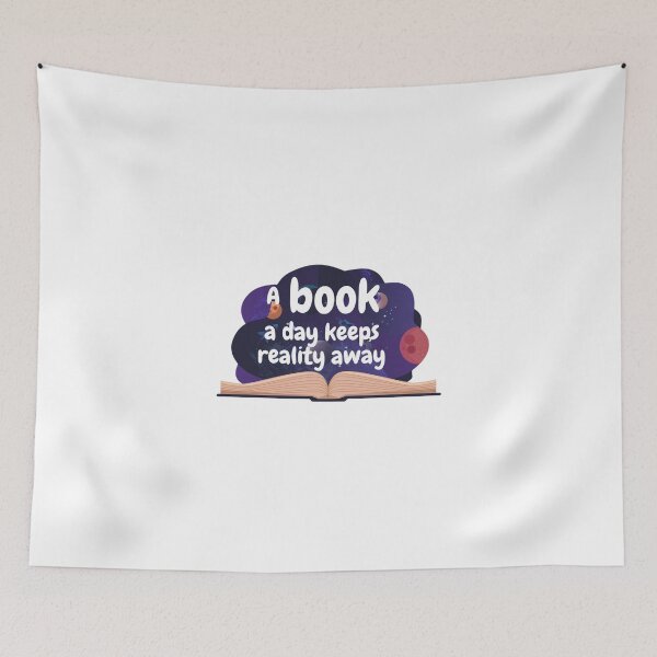 Item preview, A book a day keeps reality away designed and sold by Palmyr.