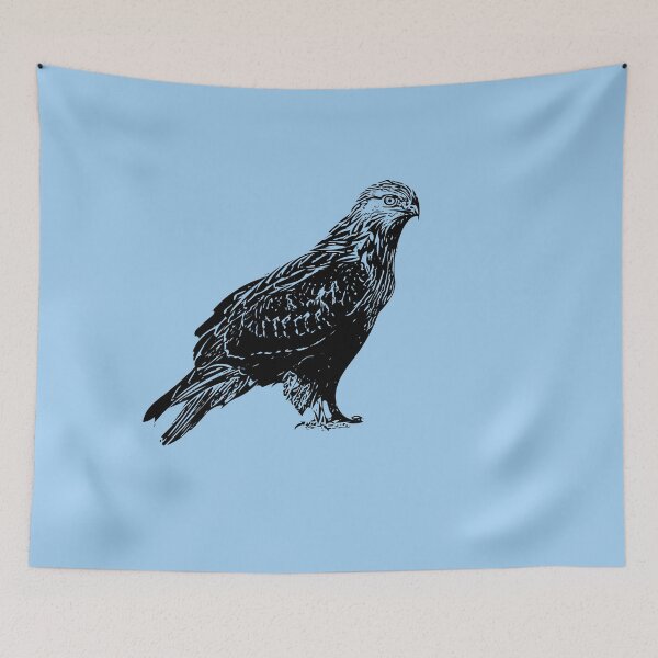Item preview, Rough Legged Hawk Black Design  designed and sold by designsasstultd.